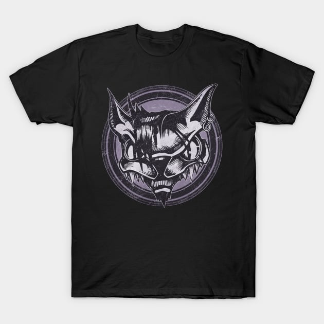 Wild Cat Grunge Animal T-Shirt by wheedesign